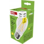 Emos LED žárovka Filament A60 E27 7,8W 75W 1060 lm neutrální bílá – Zboží Mobilmania