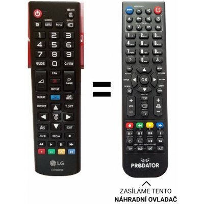 Dálkový ovladač Predátor LG AKB75055702 – Zboží Živě