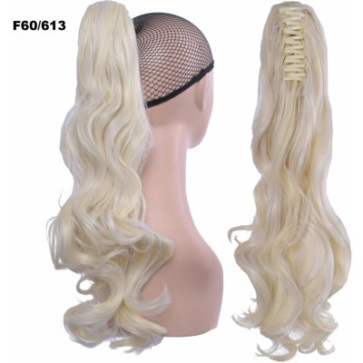 Girlshow Culík, cop na skřipci vlnitý 55 cm F60/613 (melír ledové blond v beach blond) – Hledejceny.cz