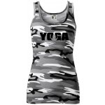 Yoga nápis Dámské Maskáčové tílko Šedý maskáč – Zboží Mobilmania