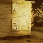 Vidaxl Rozkvetlá třešeň s 672 teplými bílými LED 400 cm 345135 HangarStore.cz – Hledejceny.cz