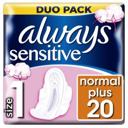 Always Ultra Sensitive Normal Duo 20 ks
