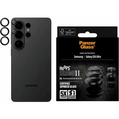 PanzerGlass tvrzené sklo HOOPS Ceramic II Camera Protector Samsung Galaxy S26 Ultra čiré PG12807 – Sleviste.cz