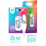 Forever LED žárovka E14 C37 RGB 5W s dálkovým ovládáním bílá – Zboží Živě