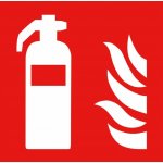 Tabulka Hasicí přístroj - plast, 15 × 15 cm – Sleviste.cz