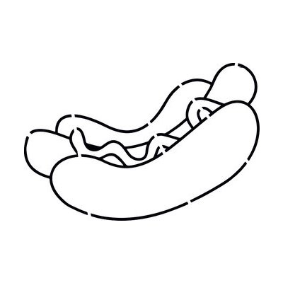 Artremiss Hot-dog plastová šablona 467 C 14,5x14,5cm – Zboží Dáma