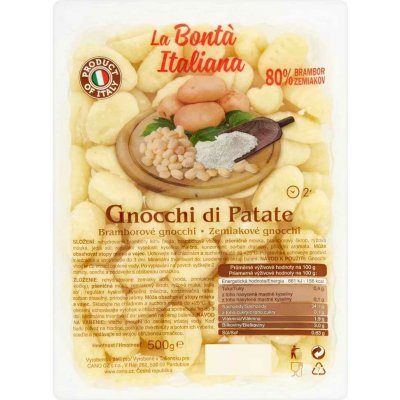Gnocchi di patate bramborové noky LA BONTÁ ITALIANA 500g​ – Zboží Dáma