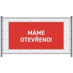 Jansen Display Standardní banner na plot 200 x 100 cm otevřeno čeština Červené – Zbozi.Blesk.cz