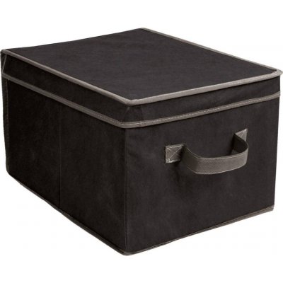 DekorStyle Úložný textilní box Roul 40x30 cm černý – Zboží Mobilmania