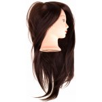 KIK KX6961 Cvičná hlava vlasy hnědé – Zboží Mobilmania
