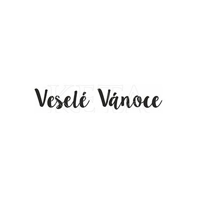 KETA Veselé Vánoce č.845 gumové razítko na dřevě – Zboží Dáma