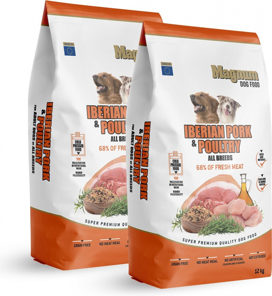 Magnum Iberian Pork & Poultry All Breed 2 x 12 kg