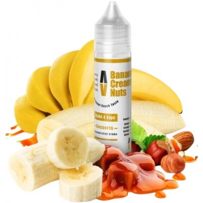 Adams vape Banana Creamy Nuts Shake & Vape 12 ml – Hledejceny.cz
