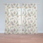 Sablio Záclony Paví peříčka: 2ks 150x250cm – Hledejceny.cz