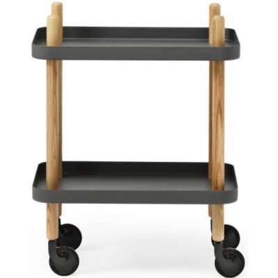 Servírovací stolek Block Table od Normann Copenhagen, tmavě šedý – Zboží Dáma