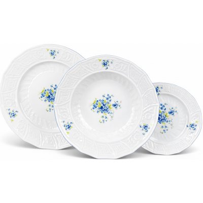 Moritz Zdekauer Talířová souprava Rose Pomněnky 18 ks – Zboží Dáma