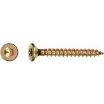 Uni vrut se zápustnou hlavou TX8 plný závit žlutě pozink. 2,5 x 16 mm, 80 ks – Hledejceny.cz