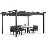Garden Point pergola Barbados 3x3 m Terasová antracitová – Zboží Mobilmania