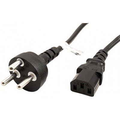 goobay Kabel síťový Dánsko, DS-60884-2 (typ K) - IEC320 C13, 1,8m, černý (95732) - 19.92.0029 – Zbozi.Blesk.cz