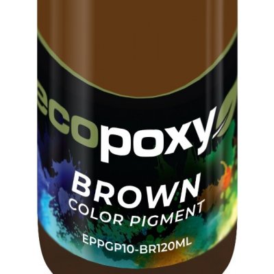 EcoPoxy Barevné pigmenty do pryskyřice hnedá 120 ml – Zbozi.Blesk.cz