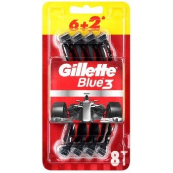 Gillette Blue 3 Formula Red 8 ks