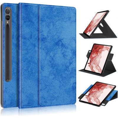 Protemio Marble Zaklápěcí pouzdro Samsung Galaxy Tab S9 64762 modré – Zbozi.Blesk.cz