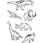 Optys Šablona pravěká zvířata 20 x 30 cm – Zboží Mobilmania