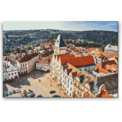 Painting Queens Diamantové malování Výhled na město Tábor 80 × 120 cm bez rámu hranaté – Sleviste.cz