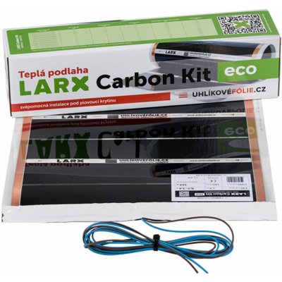 LARX Carbon Kit eco 80 W, topná fólie pro svépomocnou instalaci, délka 1,6 m, šířka 0,5 m – Zboží Živě