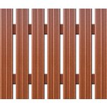 WPC plotovka Nextwood, šířka 72 mm, barva třešeň Výška: 1,6 metru – Hledejceny.cz