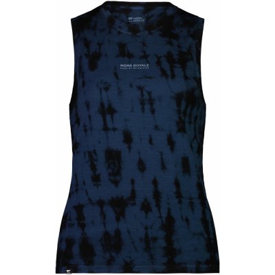 Merino tílko MONS ROYALE ICON RELAXED TANK GARMENT DYED WMNS ice night tie dye