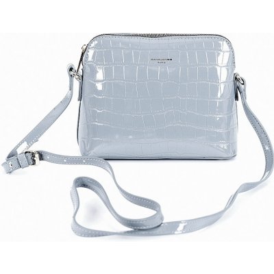 David Jones malá lesklá crossbody kabelka 6916-1 modro-šedá