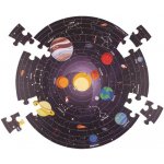 Bigjigs Toys Kulaté podlahové puzzle Sluneční soustava 50 dílků – Zboží Dáma