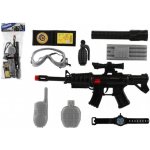 Teddies Pistole samopal policejní 38cm plast s doplňky v sáčku 21x50x6cm – Sleviste.cz