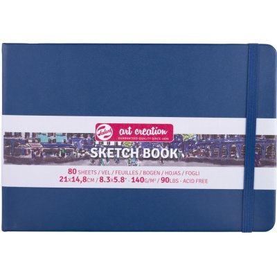 Talens Art Creation Sketchbook v pevné vazbě Navy Blue 21 x 14,8 – Hledejceny.cz