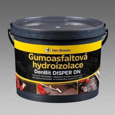 Den Braven Gumoasfaltová hydroizolace DenBit DISPER DN 10 kg černá