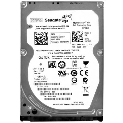 Seagate 320GB SATA II 2,5", ST320LT014 – Zbozi.Blesk.cz