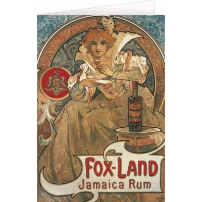 Blahopřání Alfons Mucha – Fox land Jamaica – Zboží Mobilmania