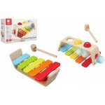 Teddies Zatloukačka Xylofon 2v1 dřevo – Zbozi.Blesk.cz