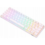 Royal Kludge RK61 RGB red switch white – Zboží Živě