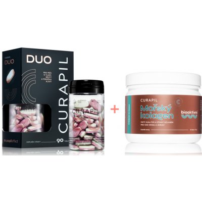 Curapil DUO + Bioaktivní mořský kolagen 90 tablet – Hledejceny.cz