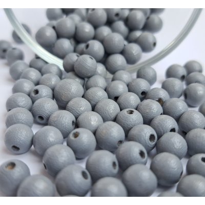 Detoa dřevěné korálky šedé 8 mm 10 ks – Zboží Dáma Detoa dřevěné korálky šedé 8 mm 10 ks – Zboží Dáma