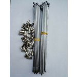 Sada paprsků (výplet) M4 zadního kola Jawa Pérák, chrom