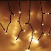Vánoční osvětlení DecoLED LED světelné krápníky 3x0,9m IP67 teple bílá 174 diod