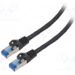 Lanberg PCF6A-10CC-0050-BK Patch, CAT.6A FTP LSZH CCA, 0.5m, černý – Zboží Živě
