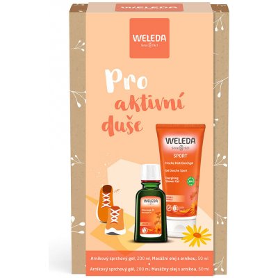 Weleda Pro aktivní duše sprchový gel 200 ml + masážní olej 50 ml – Zbozi.Blesk.cz