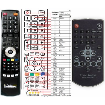 Dálkový ovladač General Tivoli Audio Music System plus – Zboží Živě