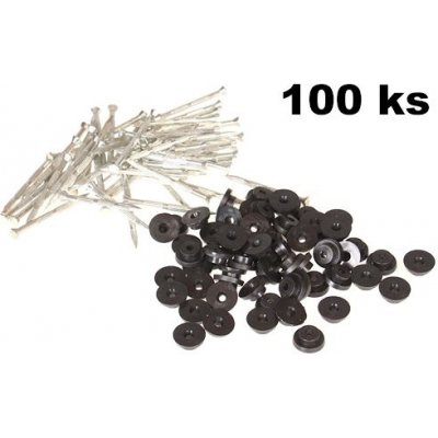 Hřebíky s podložkou pro nopové fólie 100 ks – Sleviste.cz