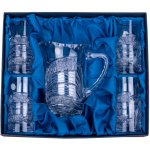 ONTE CRYSTAL Džbán se sklenicemi na vodu 350 ml Kometa Varianty setu: Džbán + 4 skleničky – Sleviste.cz