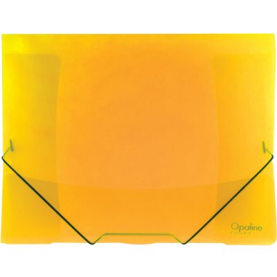 Karton P+P Opaline A4 Desky s chlopněmi a gumičkou plastové žluté 1 ks